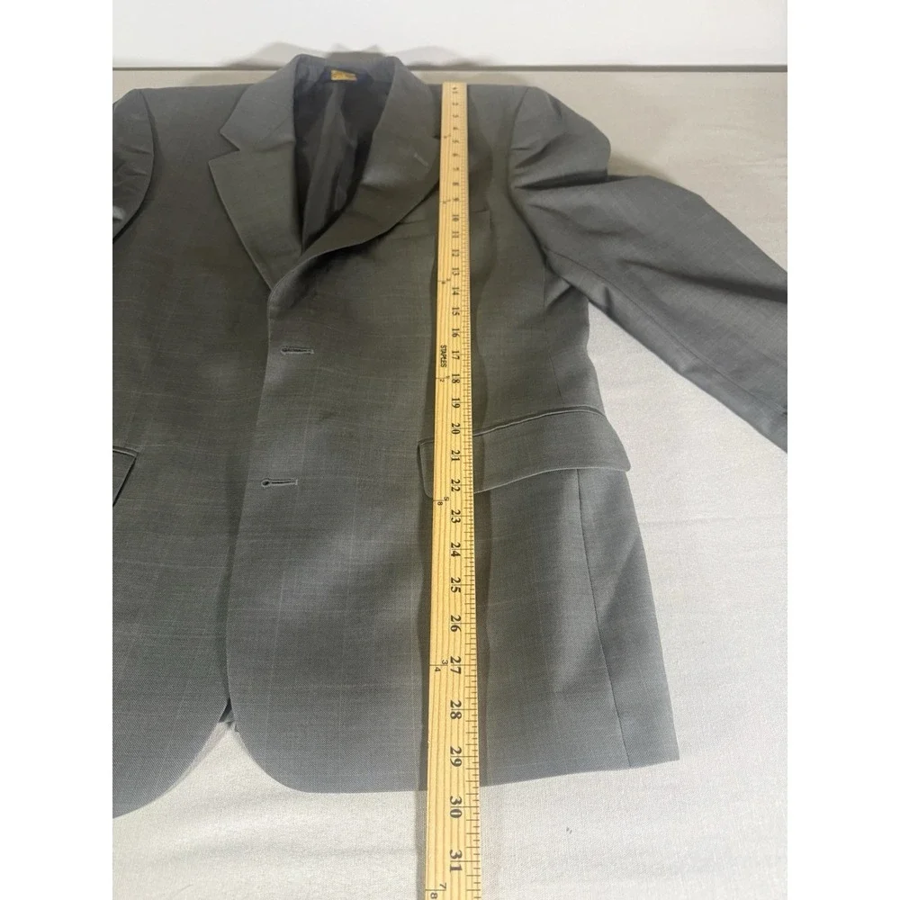 VINTAGE Brooks Brothers Suit Adult 38S Beige Wool Cuffed Hem 2 Piece Mens